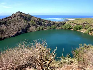 Lac salé à Mitsamiouli, Grande Comore