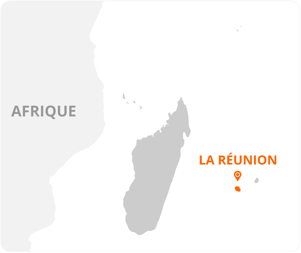 Localisation ile de la Réunion